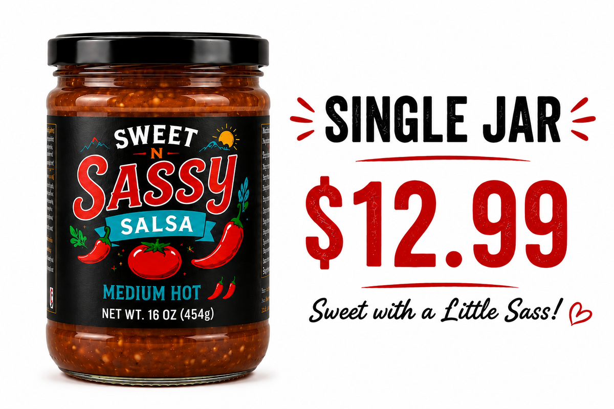 Sweet N Sassy Salsa – Single Jar (16 oz)